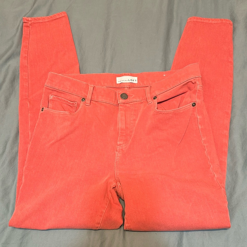 Loft coral denim